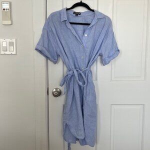J.Crew Linen Shirt Dress, Size Small